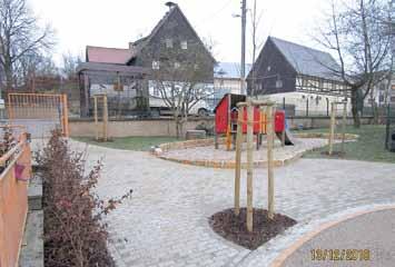 Umgestaltung Außenanlage Kita Lauterbach Mit der gelungenen Neugestaltung der Außenanlage des Krippenbereiches am Kindergarten Lauterbach konnte bereits im Jahr 2015 ein erster Bauabschnitt