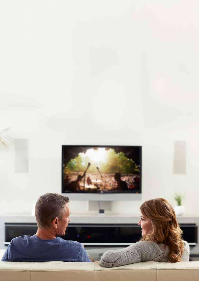 Mehr Unterhaltung zu Hause Für viele Menschen ist das Fernsehen zu Hause eine soziale Aktivität.