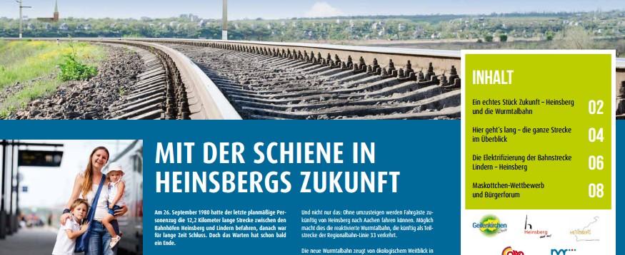 Reaktivierungsprojekt der Heinsberger Bahn seit 1992 kontinuierliches Engagement der Kreisstädter zur Reaktivierung langer Atem, Ausdauer, Ehrgeiz, Engagement, Kontinuität, Glauben an die eigene