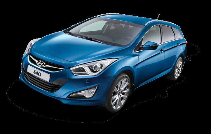 Abbildungen können Sonderausstattung enthalten. Zwischenverkauf vorbehalten. Hyundai i40 cwc 5-türig, 1.6 99 kw (135 PS) 17.