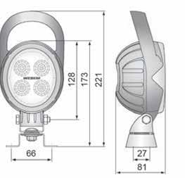 Leistung Lumen Leuchtmittel Lichtmuster IP68 Super Seal Steckdose 500 mm 221 x 104 x
