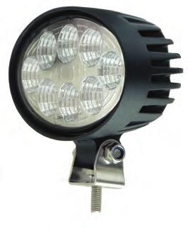 LED-Scheinwerfer Lumen: 1800 Volt: 12/24 Leistung: 8 x 3W Material: luminium reite: 142 Höhe: 90 (bmessung ohne Fuß) S.