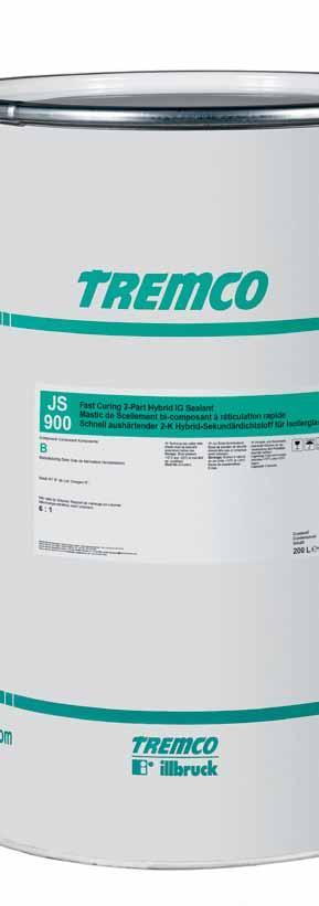 Wir haben noch weitere interessante Produkte TREMCO JS900 Sekundärdichtstoff Hybrid basiert auf einer neu entwickelten 2-komponentigen Hybrid- Technologie die die Vorteile der Silikon und