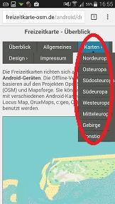 An dieser Stelle wird beispielhaft freizeitkarte-osm.de verwendet.