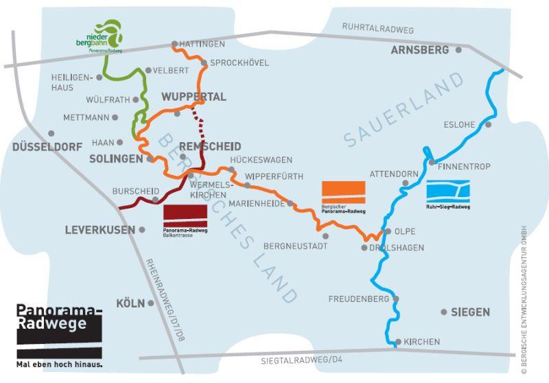 (Ruhr/Rhein/Sieg): - 314 km Gesamtnetz, davon - 176 km auf Bahntrassen - 14 Tunnel auf 4.