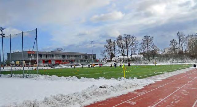 Fußball Trainingslager in Linz Im Februar absolvierte die Kampfmannschaft und die Reserve erstmalig drei Trainingstage in Linz.