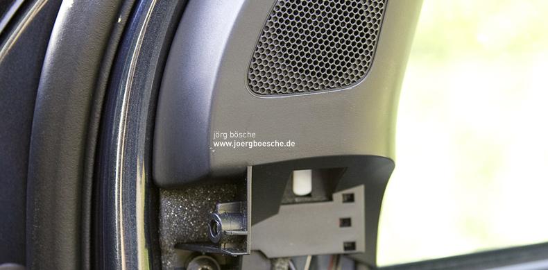 Reparaturanleitung / Austausch des Lautsprechers der Beifahrertür mit Ausbau der Seitenverkleidung Demontage Lautsprecher Beifahrer-Türsystem Lautsprecher 1K0035454P demontieren Schnell stellen Sie