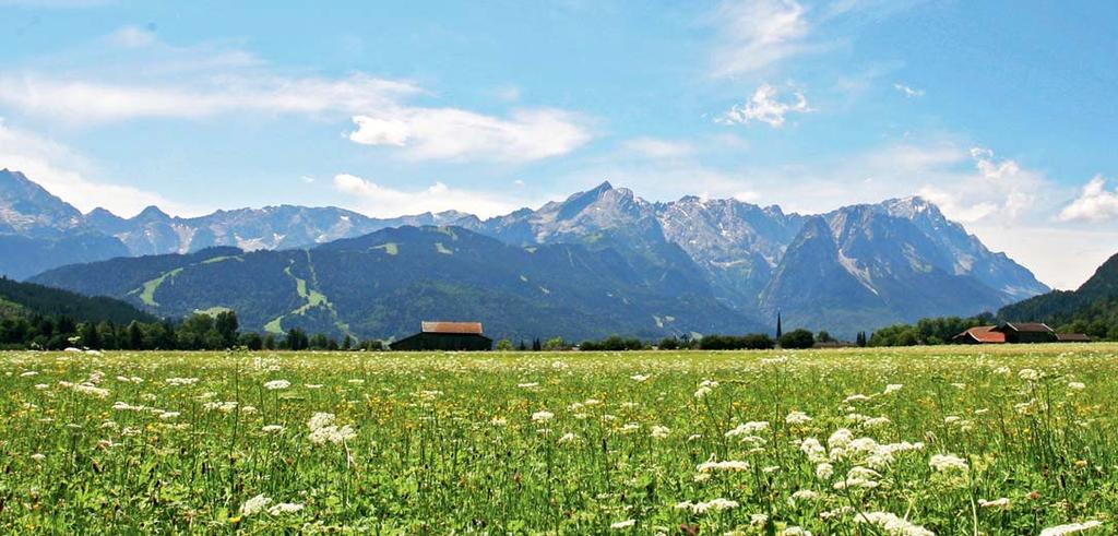 Der idyllisch gelegene Zugspitzort Grainau spricht die Interessenten an, die in erster Linie eine ruhige Umgebung suchen. Auch hier haben die Sonnenlagen im nördlichen Bereich Priorität.