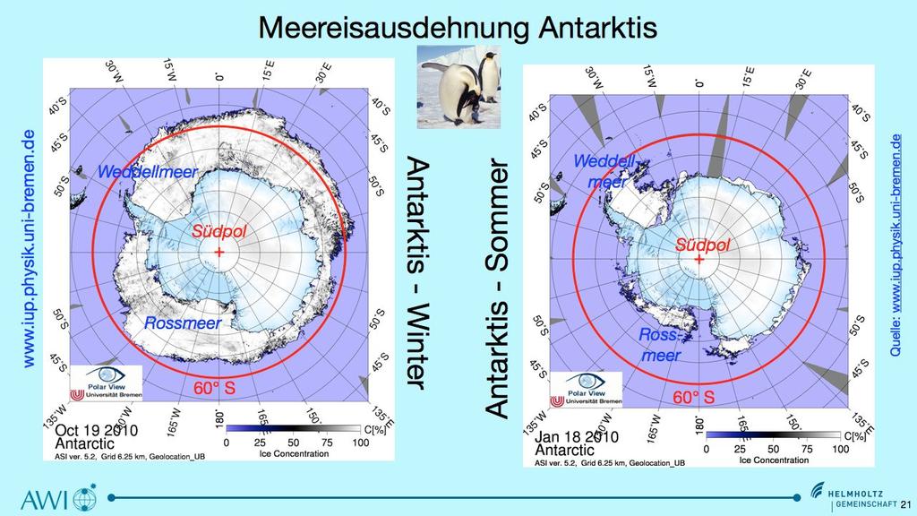 Diese Erfahrung konnte ich im Südsommer 1996/97 auf dem englischen Forschungsschiff RRS Bransfield sammeln, das mehr als zwei Wochen im Eis des Weddellmeeres festsaß.