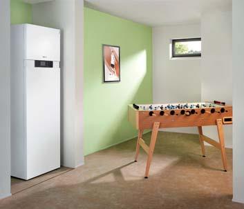 Die Wärmepumpen lassen sich ideal mit einem Wohnungslüftungs-System kombinieren.