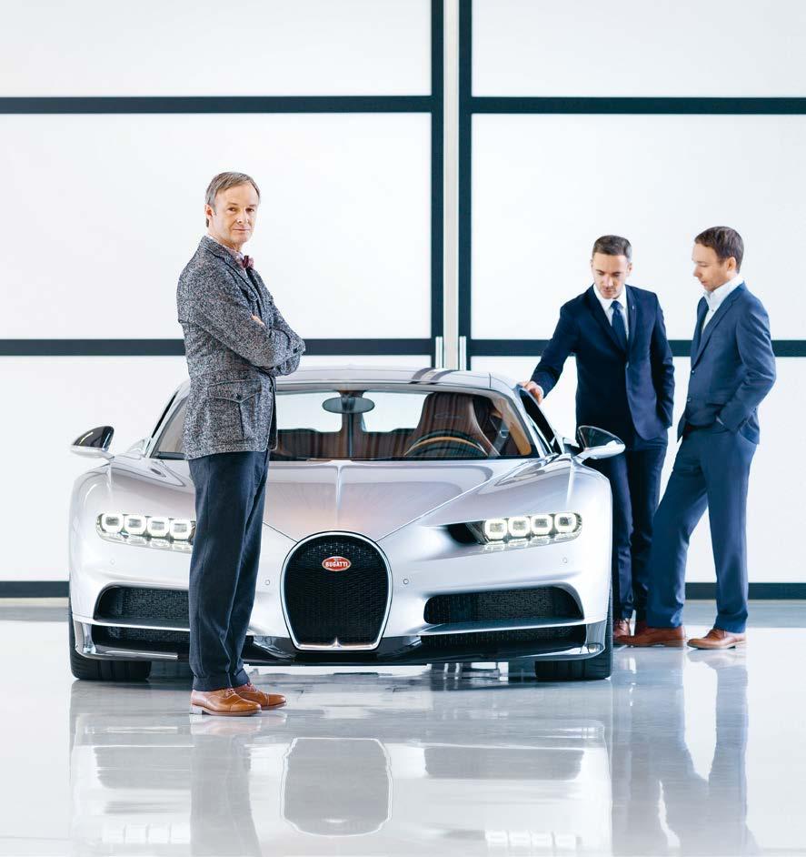 momentum Die Symbiose 53 Form follows Performance ist unsere Antwort auf die extremen technischen Anforderungen und Imperativ für das Design des neuen Bugatti Chiron, sagt Achim Anscheidt, Direktor