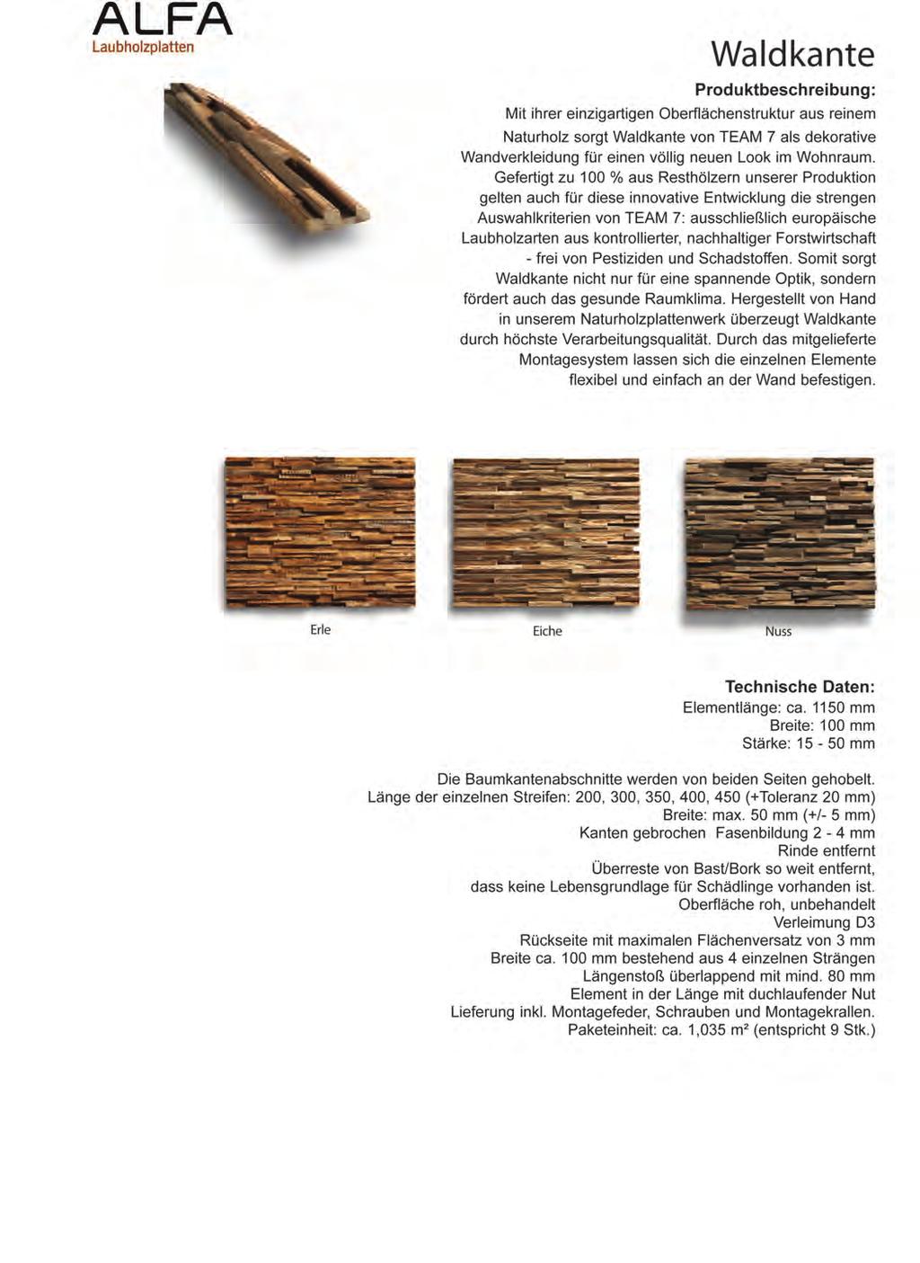 Naturholz- und Massivholzplatten 03 03 Preise exkl.