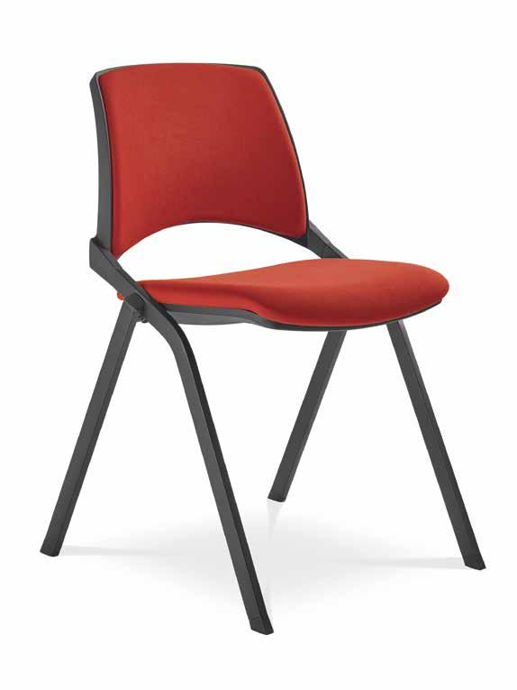 Striking features in the Juno chair include the frame, which is made of a smart rectangular tube, the chair s distinctive armrests, and models with folding seats and castors.