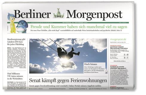 Berliner Morgenpost Kontakt und AGB Matthias Keppel Manager Vermarktung Sonderthemen Markenkonzepte und Kooperationen Tel.: +49 (0)30 8872-77615 matthias.