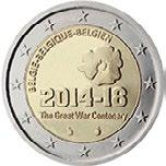 2-Euro-Umlauf-Gedenkmünzen 2 Euro: 100 Jahre Beginn