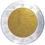 000 2 Euro: 10 Jahre Euro-Bargeld Ausgabedatum: Jänner 2012
