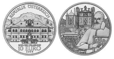Österreichische Sammlermünzen Schlösser in Österreich Schloss Hellbrunn Ausgabedatum: