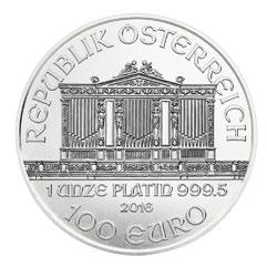 5 Anhang Ausgabeprogramm 2017 der Münze Österreich AG Anhang 1 Unze Platin Nennwert: 100 Euro Ausgabedatum: 1.