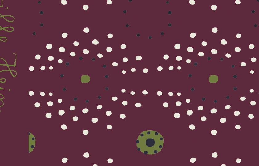 Punktemotiv Grundfarbe: dunkelrot Motiv: Sterne; Punkte, Kreise