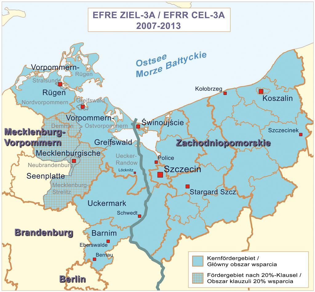 INTERREG IV A (2007-2013) Fördergebiet Verfügbare EU-Mittel: 132,81