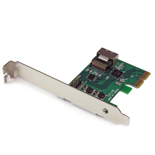 PCI Express SATA III RAID Controller Karte mit Mini-SAS SFF-8087 Anschluss intern mit HyperDuo Product ID: PEXSAT34SFF Mit der PCI Express 2.