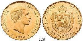 216 1/2 Escudo 1763, Madrid JP. 1,76 g. Kopf r. / Wappen. Gold. Friedb.278; Calicó 756. ss 300,- 217 1/2 Escudo 1764, Sevilla VC. 1,74 g. Kopf r. / Wappen. Gold. Friedb.279; Calicó 787.