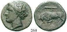 LeRider Tafel 46, 18. Prüfhieb auf der Rs., st 850,- 273 Tetrobol 323-315 v.chr., Amphipolis. 2,56 g. Kopf des Apollo r.
