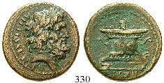 Tetradrachme 256-246 v.chr., Antiochia. 16,91 g. Kopf r. mit Diadem / Apollo sitzt l. auf Omphalos und hält Pfeil und Bogen, Monogramme in den Feldern.