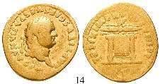 ss 2.800,- 14 Aureus 80, Rom. 6,81 g. Kopf r.