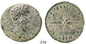 ss 110,- Diese Bronzeemission im Namen eines römischen Magistraten imitiert einen Augustus-Quadrans, der in Lyon ab 15 v.