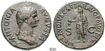 leicht rauhe Oberfläche, ss+/ss 480,- 494 Augustus, 27 v.-14 n.chr. Denar um 19 v.chr., Spanische Mzst. 3,54 g. Kopf r.