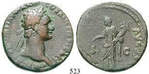 mit Lorbeerkranz IMP CAESAR VESPASIANVS AVG TR P / TITVS ET DOMITIAN CAESARES PRIN IVEN Titus und Domitian thronen