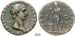 ss 270,- 535 Hadrianus, 117-138 Denar 134-138, Rom. 2,93 g. Kopf r.