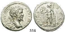 556 Septimius Severus, 193-211 Denar 196-197, Laodicea. 3,57 g. Kopf r.