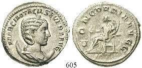 RIC 129a. st 130,- 604 Otacilia Severa, Frau Philippus I. Antoninian 247, Rom. 4,82 g. Drapierte Büste r.