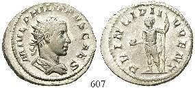 607 Antoninian 244-246, Rom. 4,48 g. Drapierte Büste r.