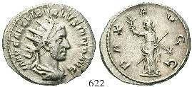 schwach geprägt, ss/vz 110,- 622 Antoninian 251-253, Rom. 3,49 g.