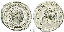 ss 300,- 617 Herennius Etruscus, Caesar, 250-251 Antoninian, Rom. 4,00 g. Drapierte Büste r.