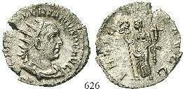 RIC 287; MIR 1685. Kratzer und Stempelfehler auf Vs., vz/vz-st 120,- 626 Antoninian 257-259, Rom. 2,98 g.