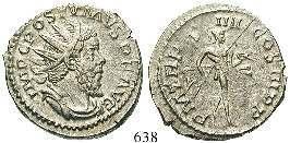 RIC 330; Cunetio 2440. vz 110,- 631 Salonina, Frau des Gallienus, +268 Antoninian um 268, Mailand. 2,60 g.