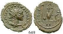 vz/ss 140,- 657 Aurelianus, 270-275 AE-Antoninian 272, Cyzikus. 3,35 g. Gepanzerte Büste r.