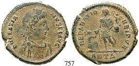 ss 90,- 754 Valens, 364-378 Bronze 17 mm 364-367, Siscia. 2,47 g.