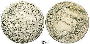 ss 110,- 875 24 Mariengroschen 1699, Zellerfeld. 11,86 g.