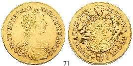 71 Dukat 1765, Nagybanya. 3,48 g. Büste mit Diadem r.