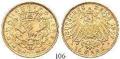 1712. 0,88 g.  Rudbertus mit Krummstab und Salzfass. Gold.