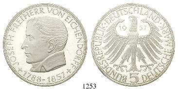 Tagespreis, PP 1.600,- 1246 5 DM 1955, F. Schiller. J.389.