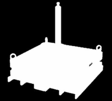 GEGENGEWICHT-BASISRAHMEN - 8560019* mit Betonfüllung (wie abgebildet), 2268 kg - 8560013* ohne Betonfüllung - Bodenplatte 1.37 m x 1.
