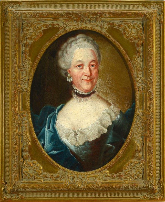 203 Deutsch, 18. Jh. Brustporträt der Albertina Christiana Sapia von Könitz.