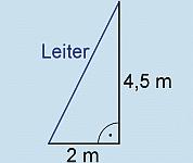 Testen und Fördern 10) Bestimme die Länge der fehlenden Seite im rechtwinkligen Dreieck. Der rechte Winkel ist bei Punkt C.
