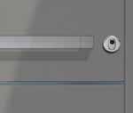 Griffstange Edelstahl matt quer: Länge wird der Tür angepasst BA 3007 Knopf Edelstahl
